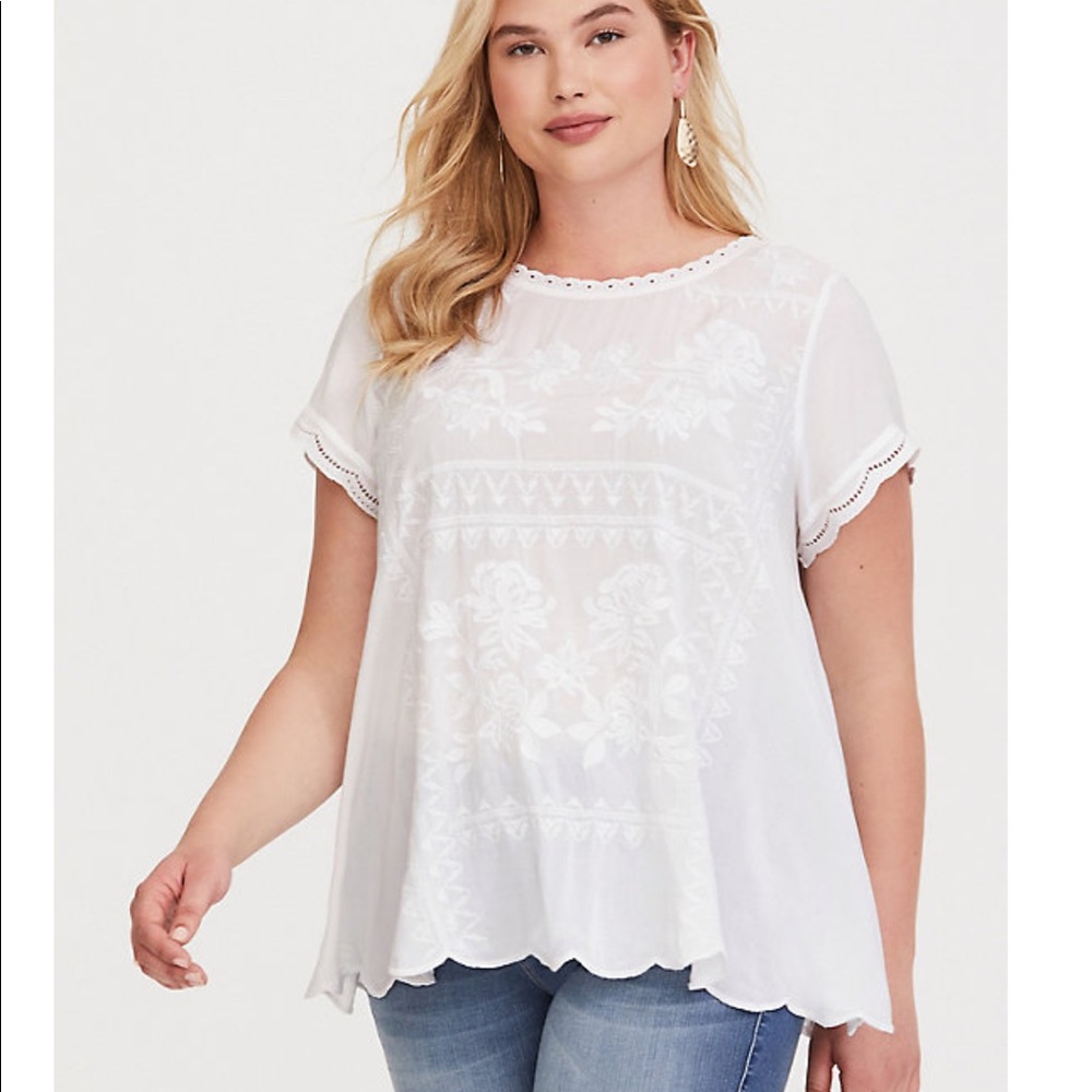 Torrid white blouse